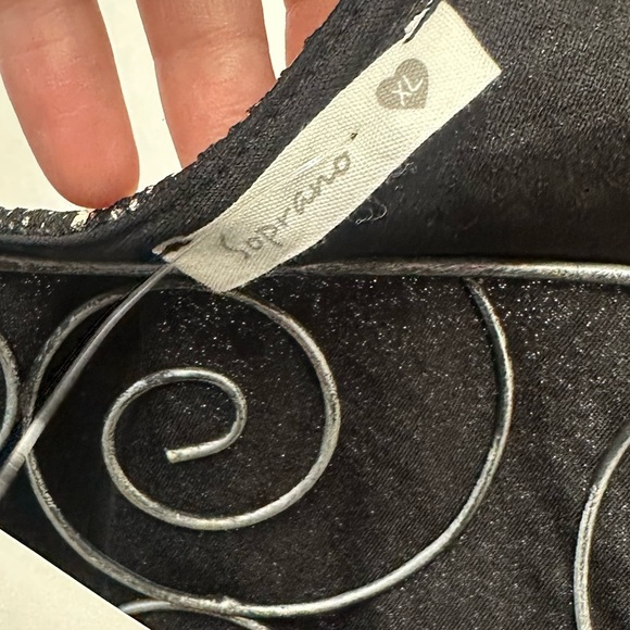 NWT Soprano metallic speckled cropped tank top size XL - Picture 7 of 7